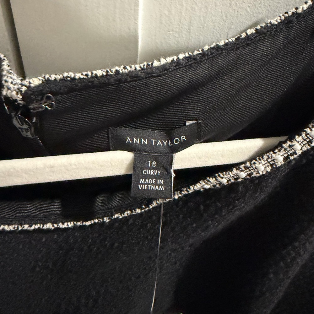 Ann Taylor Black Midi Dress *NWT* - Picture 6 of 11